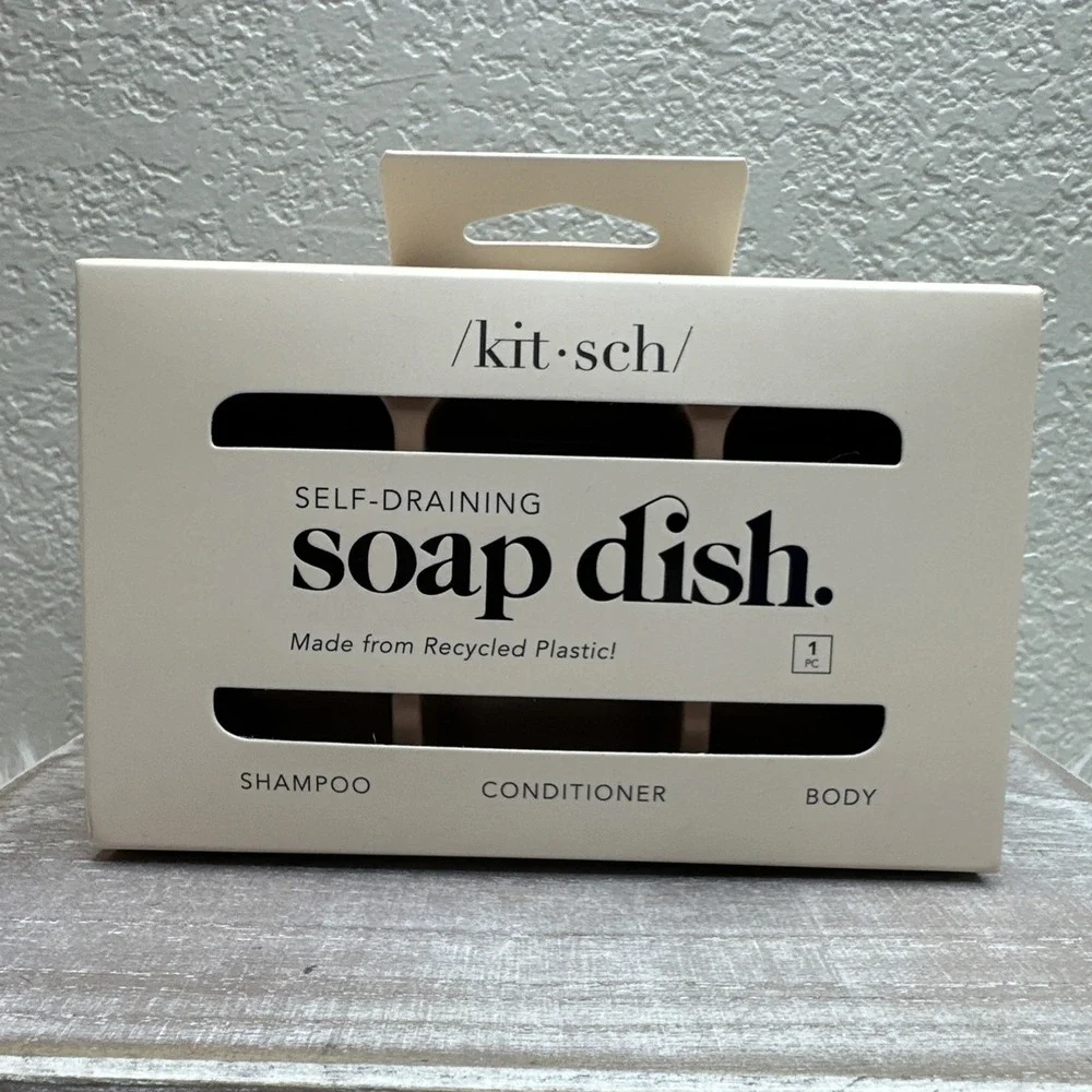 $13 🌙 kitsch Soap Dish Self-Draining Soap Dish NEW FAST SHIPPER